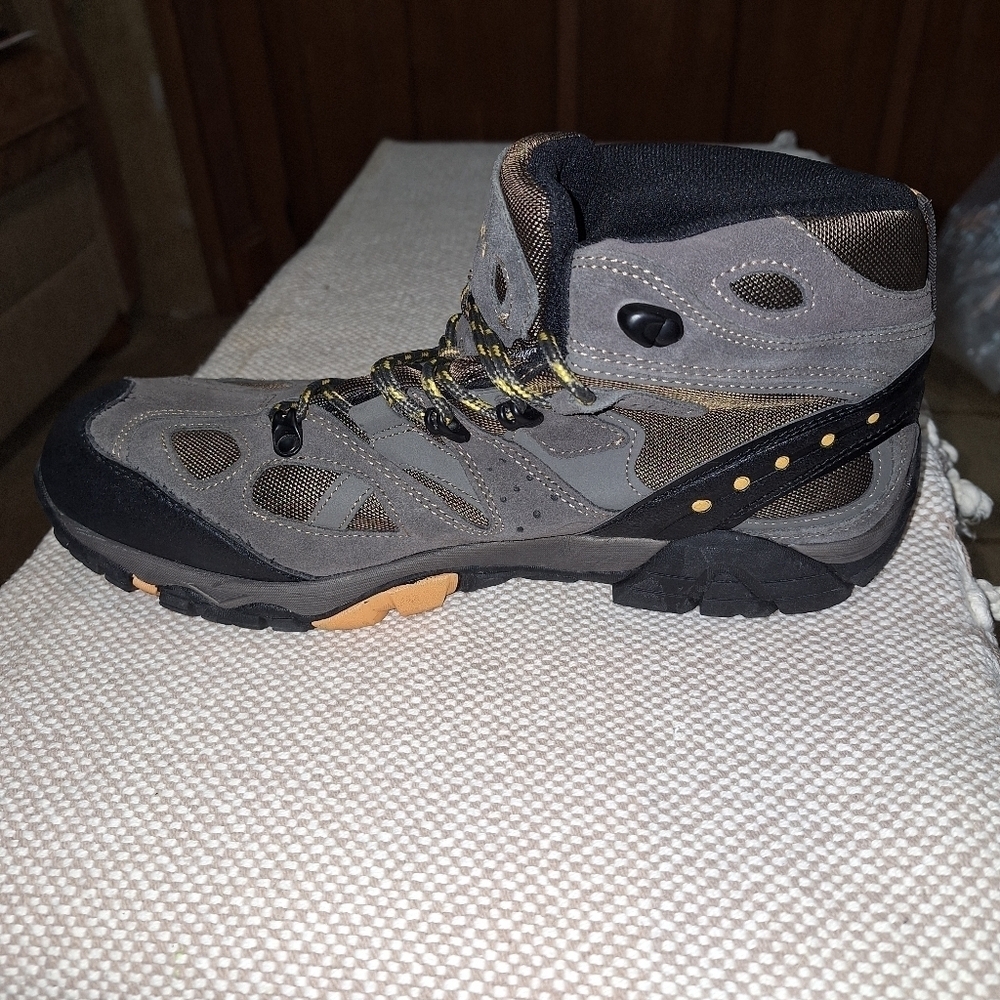 A pair of BearPaw grey hiking boots in a men's size 13. They're new without box. - Picture 8 of 12